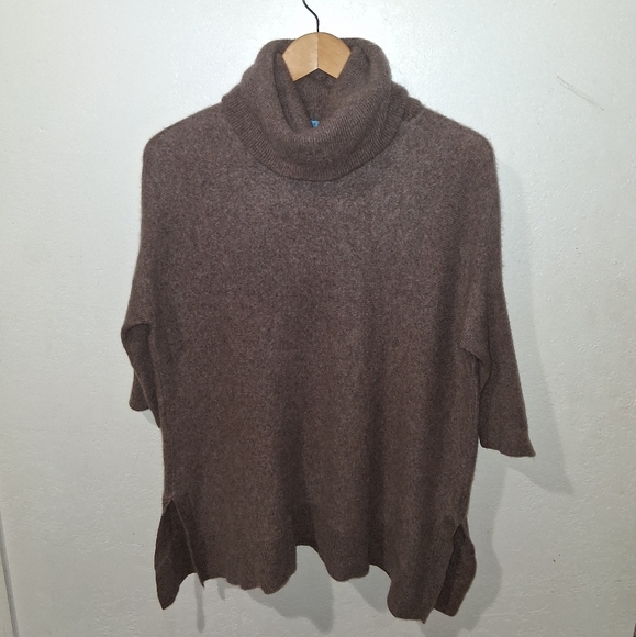 ANTONIO MELANI Cashmere Sienna Brown Cowl Neck Sweater - Picture 7 of 12